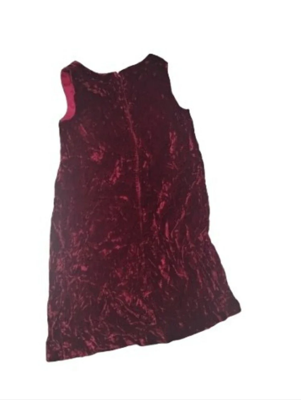 Vintage 1960s 1970s Renaissancecore Red Velvet Mini Dress - Picture 2 of 4